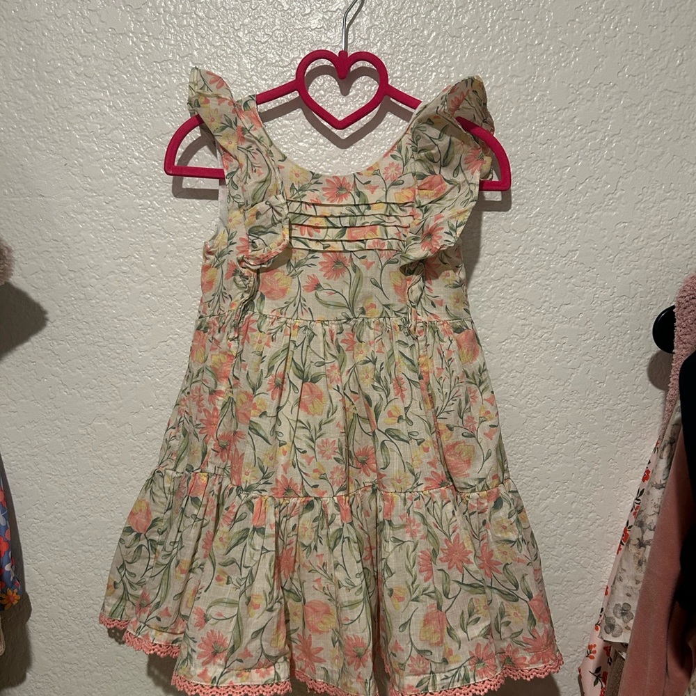 Joie Floral Kids Dress with Ruffle Details